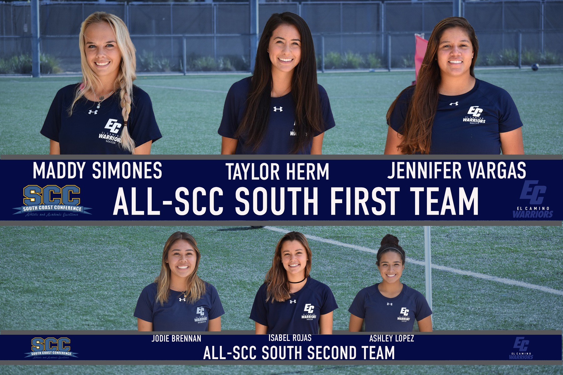 Six Warriors Receive All-South Coast Conference Honors